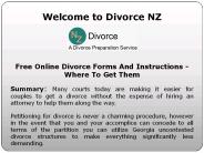 Divorce Application Form at divorcenz