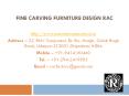 Fine Carving Furniture Design RAC PowerPoint PPT Presentation
