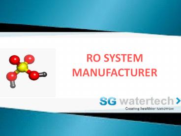 RO System Manufacturer