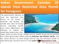 Indian Government Excludes 29 Islands from Restricted Area Permit for Foreigners PowerPoint PPT Presentation