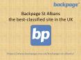 Backpage St Albans - the best-classified site in the UK PowerPoint PPT Presentation