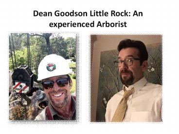 Dean Goodson Little Rock: An Experienced Arborist