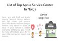 List of Top Apple Authorized Laptop Service Center In Noida
