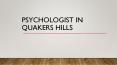 Psychologist in Quakers Hill PowerPoint PPT Presentation
