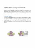 5 Must-Have Earrings for Women! PowerPoint PPT Presentation