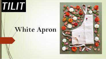 White Bib Apron 2 Pack; Tilit