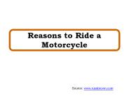 Reasons to Ride a Motorcycle