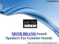 MSTR BRAND Are A Sound Performance Option PowerPoint PPT Presentation