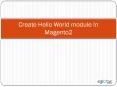 Create basic module in magento2 PowerPoint PPT Presentation