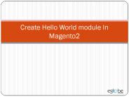Create basic module in magento2