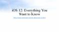 iOS 12: Everything You Want to Know