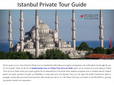 Istanbul Private Tour Guide
