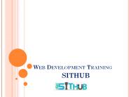 Web Development Training (2)