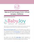 Baby Joy IVF And Surrogacy Centre | IVF and Surrogacy | ElaWoman PowerPoint PPT Presentation