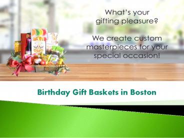 Boston Birthday Gift Baskets