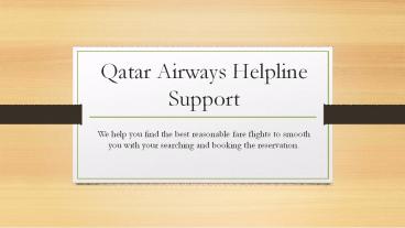 Qatar Airways helpline support
