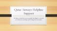 Qatar Airways helpline support PowerPoint PPT Presentation