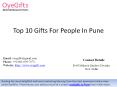 Top 10 Gifts For People In Pune PowerPoint PPT Presentation