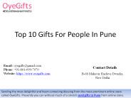 Top 10 Gifts For People In Pune