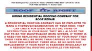 Hiring Residential Roofing Company For Roof Repair