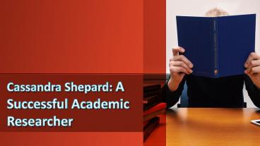 Cassandra Shepard: A Leader in Academia