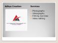 Photography | Videography | Filming Services PowerPoint PPT Presentation