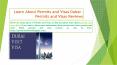 Learn About Permits and Visas Dubai - Permits and Visas Reviews PowerPoint PPT Presentation