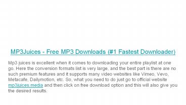 mp3juices music download