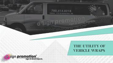 Utilility of vehicle wrpas