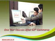 Professional One Year Courses After 12th Commerce-iCATS
