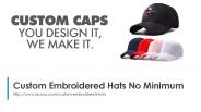 Custom Embroidered Hats No Minimum