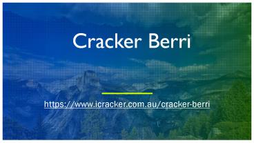 Cracker Berri | Backpage Berri