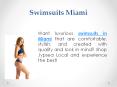 Swimsuits Miami PowerPoint PPT Presentation