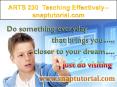 ARTS 230  Teaching Effectively--snaptutorial.com PowerPoint PPT Presentation