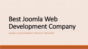 Joomla Website Development Company
