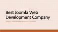 Joomla Website Development Company PowerPoint PPT Presentation