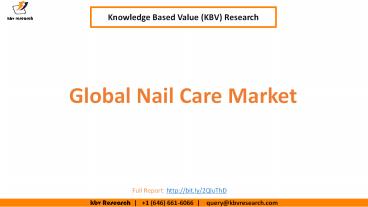 Global Nail Care Market