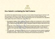 How Kairali is combating the Hair Problems