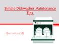 Simple Dishwasher Maintenance Tips PowerPoint PPT Presentation