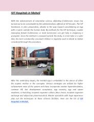 IVF Hospitals in Mohali