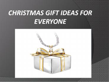 Jewelry as a Christmas Gift