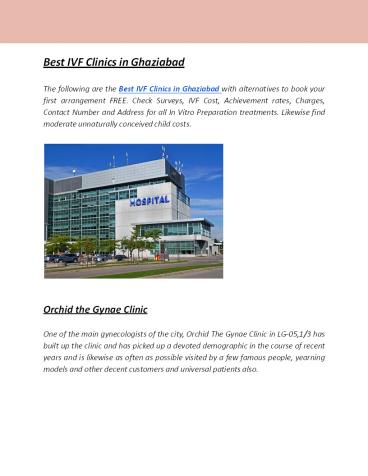 Best IVF Doctors in Noida