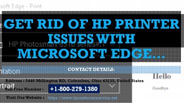 Get Rid of HP Printer Issues with Microsoft Edge!