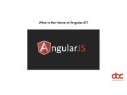 What is the future of AngularJS?