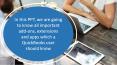 All important add-ons, extensions and apps which a QuickBooks user should know PowerPoint PPT Presentation