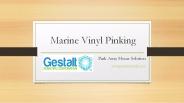 Remove Marine vinyl pinking with Pink Away Solution