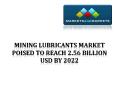 Mining Lubricants Market 2022 (1) PowerPoint PPT Presentation