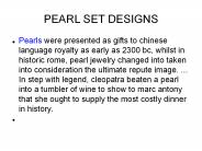 pearl set designs