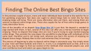 Finding The Online Best Bingo Sites
