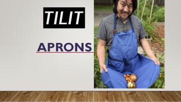Aprons | Retail Custom Designed Modern Hospitality Workwear; Tilit